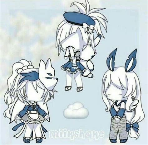 gacha life outfit theme cloud 3 chibi drawings anime chibi cute anime chibi