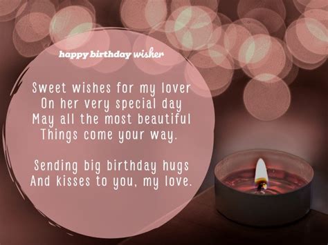 Happy Birthday My Love ️ Best Romantic Birthday Wishes For Your Lover Happy Birthday Wisher