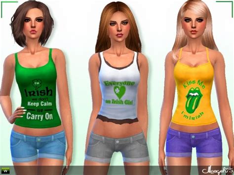 Irish Gal Outfit By Margie At Sims Addictions Sims 4 Updates