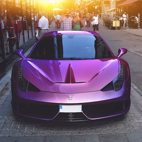 Ferrari 458 Speciale Painted In Pearlescent Purple Photo Taken By