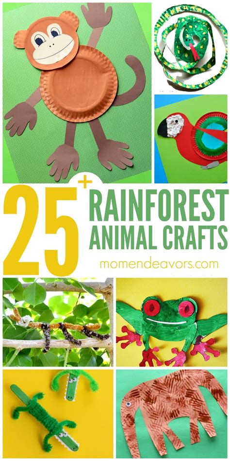 25 Rainforest Animal Crafts For Kids Mom Endeavors
