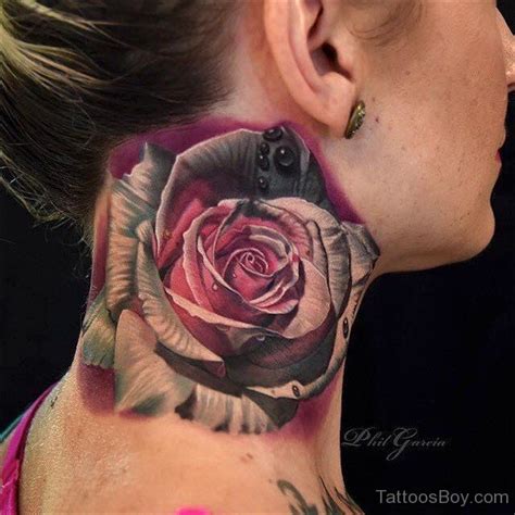 Rose Tattoo On Neck Tattoo Designs Tattoo Pictures
