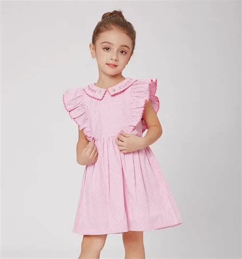Baby Girl Party Dresses 2019 Summer Kids Dress Cotton Fly Sleeve Girls