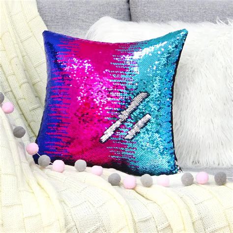 Buy Icosy Home Textil Diy Mermaid Sequin Cushion Cover