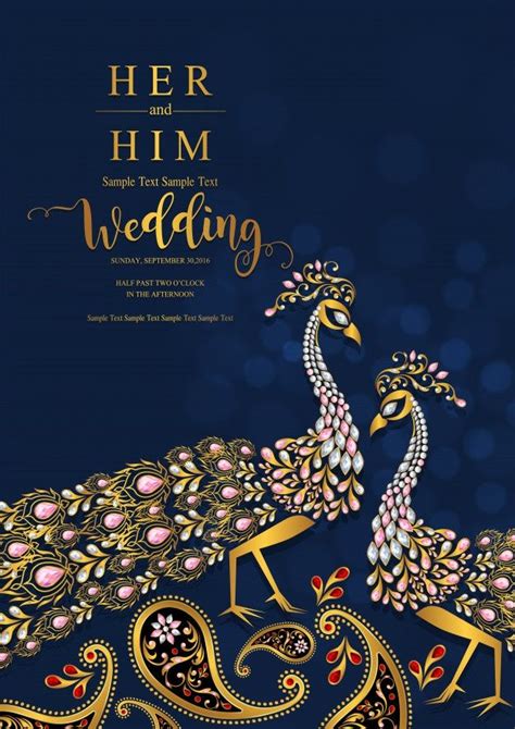 If you want to save money on your wedding, you can create your own. Indian Wedding Invitation Card Templates. in 2020 | Indian ...