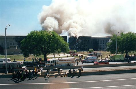 Never Before Seen Photos Of The Smoldering Pentagon On 911 The