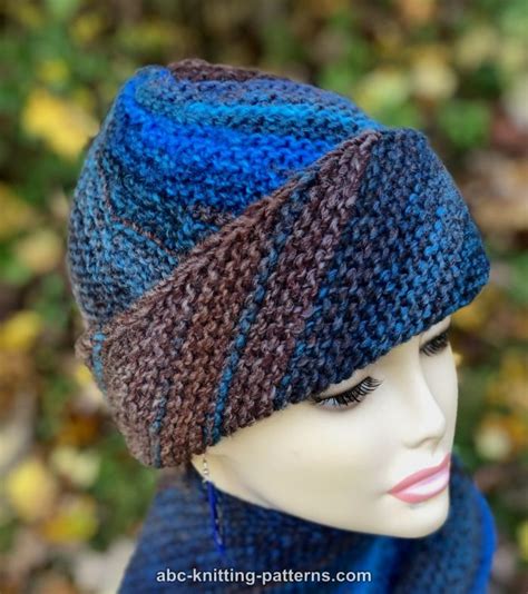 Abc Knitting Patterns Easy Breezy Bias Hat