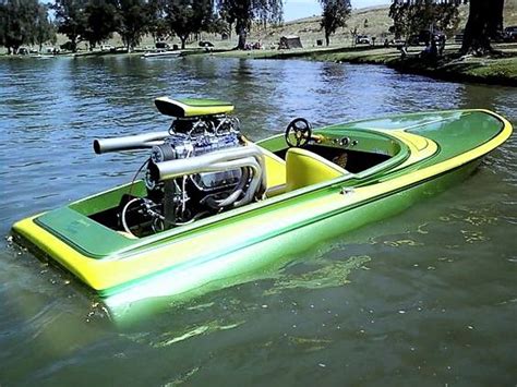 Vintage Flat Bottom Jet Boats Drag Boat Racing Cool Boats