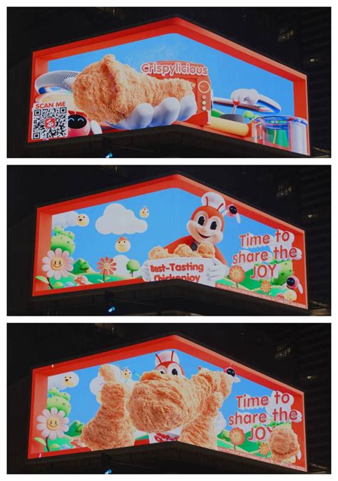 Its Raining Chickenjoy At This New 3d Billboard In Bgc Abs Cbn News