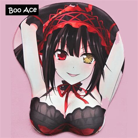 Date A Live Tokisaki Kurumi Anime D Soft Breast Mouse Pad With Wrist