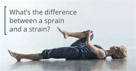Sprain Vs Strain Whats The Difference