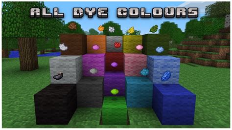 How To Get Every Dye Colour In Minecraft Beta 173 Youtube