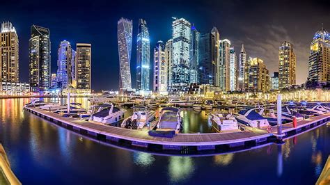 Dubai Marina Hd Wallpaper Wallpaperbetter