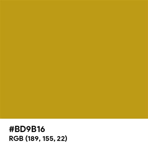 Gold Foil Color Hex Code Is Bd9b16