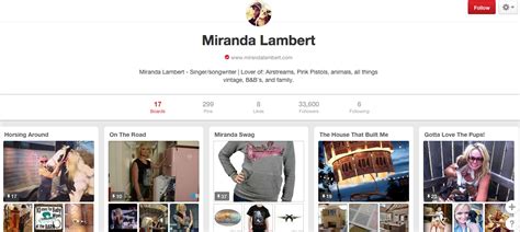 miranda lambert joins pinterest