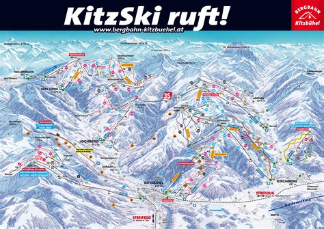 Large Piste Map Of Kitzbuhel Kitzski 2012 Tyrol