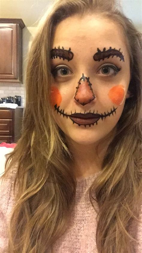 Scarecrow Facepaint Halloween Face Painting Face Paint Fall Autumn Makeup Make Up Wizard Of Oz