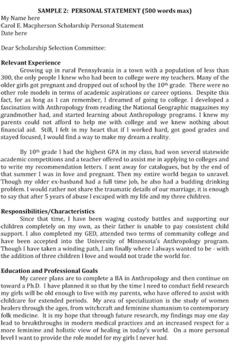 💣 Examples Of How To Start A Personal Statement 9 Inspiring Personal
