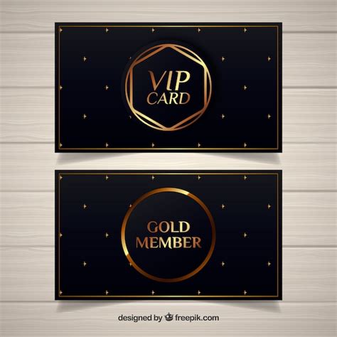 Elegant Vip Pass With Golden Design Vector Free Download