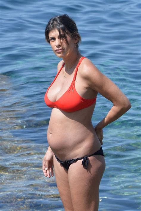 Belissimo Pregnant Model And George Clooneys Ex Elisabetta Canalis Looks Amazing In Bikini