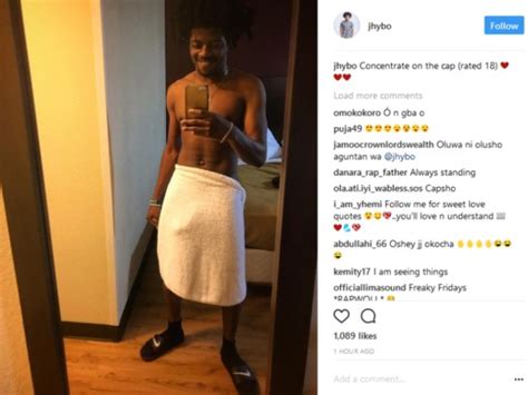 singer jhybo shares his eggplant photo on instagram celebrities nigeria