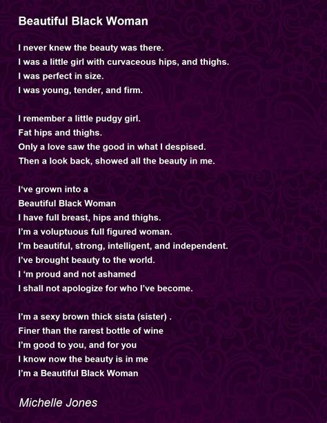 Beautiful Black Woman Beautiful Black Woman Poem By Michelle Jones