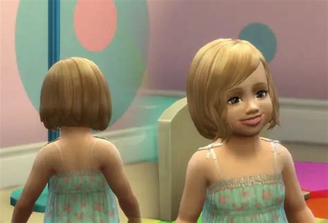 Mystufforigin Vitality Hair For Toddlers Sims 4 Hairs
