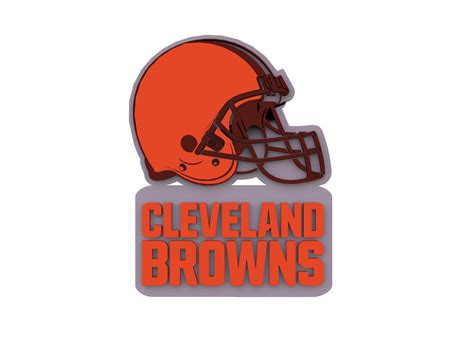 Nfl Cleveland Browns Keychan Logo Printable 3d Print Model By Danyelon