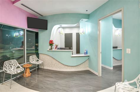 Modern Wonderland Reception Desk Dental Office Design By Arminco Inc