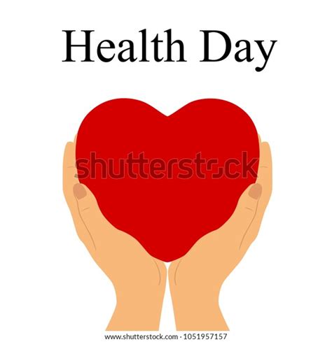 Heart Palms Health Heart Healthy Lifestyle Stock Vector Royalty Free