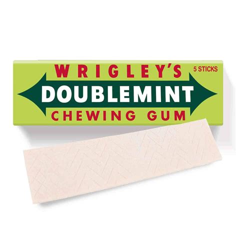 Buy Wrigleys Doublemint Peppermint Gum 5 Sticks Online Shop Food