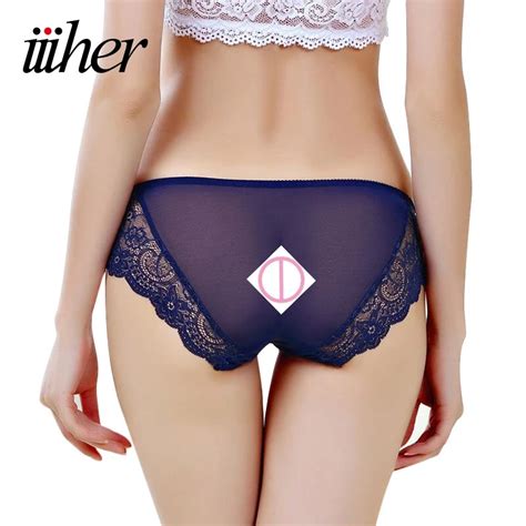 Buy Iiiher Culotte Sexy Underwear Women Crotchless Full Lace Seamless Panties