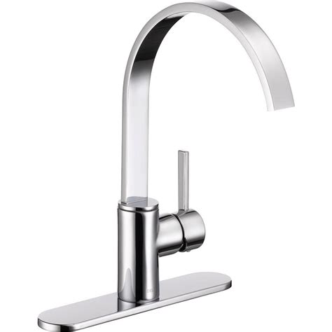 We carry easy to install on trend sink styles from all the top brands including moen kohler delta glacier bay and pfister. Delta Mandolin Single-Handle Standard Kitchen Faucet in ...