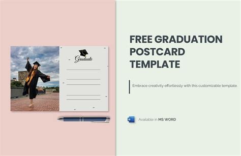 Free Graduation Postcard Template Download In Word
