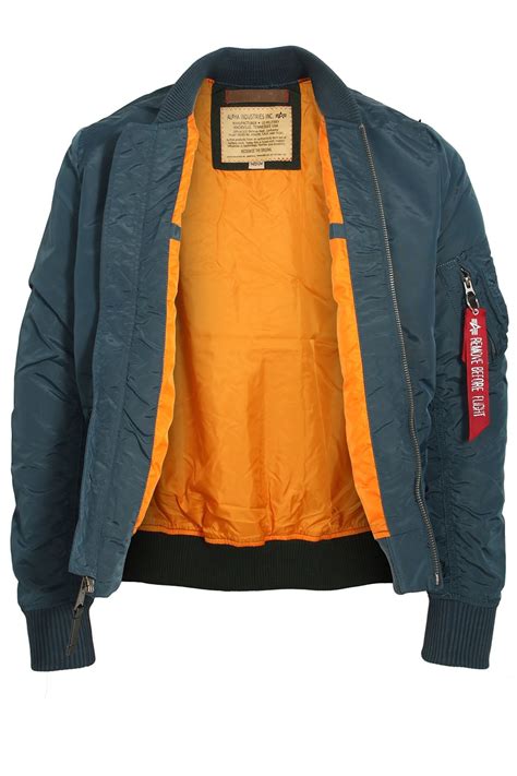 Alpha industries men's cwu 45 jacket padded flight bomber jacket green l. Alpha Industries MA1 TT Bomber Jacket Bold Blue | Shop ...