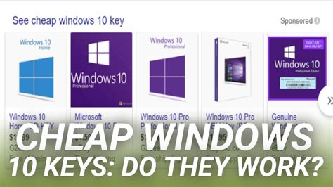 Cheap Windows 10 Keys Do They Work Youtube