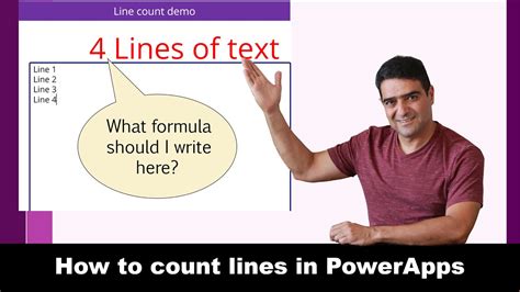 How To Count Lines Of Text In Power Apps Youtube