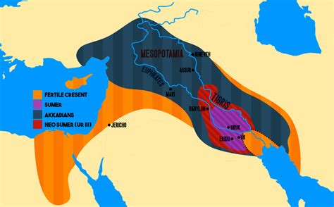 A Map Of Sumerian Mesopotamia Ancientcivilizations