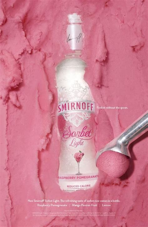 Smirnoff Vodka Smirnoff Sorbet Light Raspberry Pomegranate Print Ad By Jwt New York Pd With