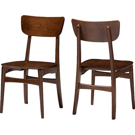 Well constructed scandinavian modern wooden chair. Netherlands Dining Side Chair - Walnut Dark Brown (Set of ...