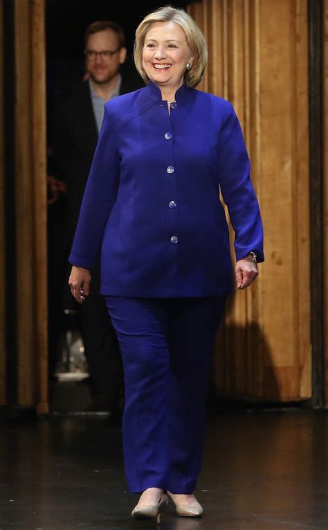 Indigo Envy From Hillary Clintons Colorful Pantsuits E News