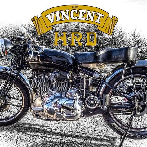 Vincent Hrd Black Shadow Motorcycle Bike Poster Motorcycle Posters