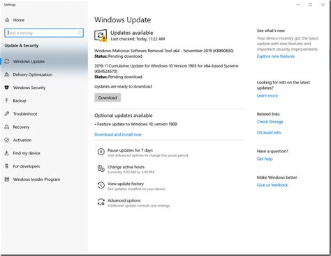 Upgrade Windows 10 To Latest Version 1909 Windows 10 Version 1909