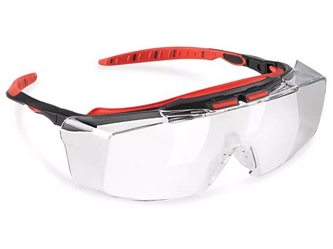 uline deluxe otg safety glasses clear lens s 24597c uline