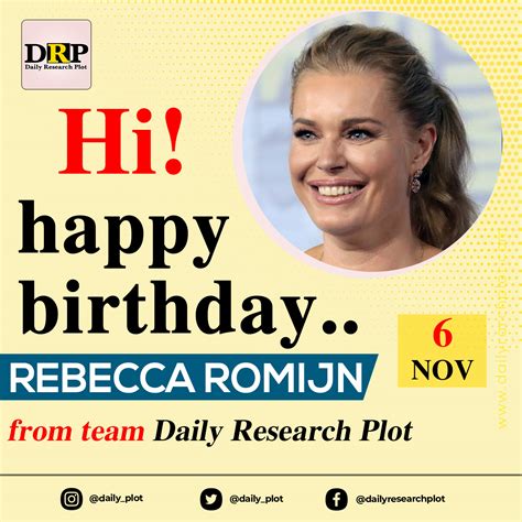 Rebecca Romijns Birthday Celebration Happybdayto