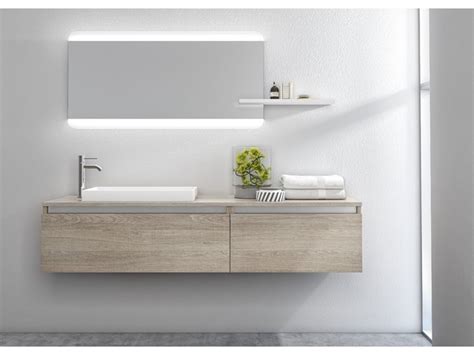 Mobili da bagno in offerta mobile da bagno moderno sospeso 75 cm finitura larice con specchio lampada led cassettoni soft close. Mobile Bagno Sospeso 170cm Tft Ibiza Tabacco Chiaro 2 ...