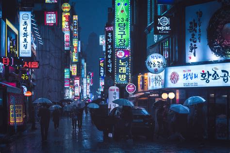 Find and download korea wallpapers wallpapers, total 30 desktop background. Rainy Street in Downtown Seoul 4K wallpaper