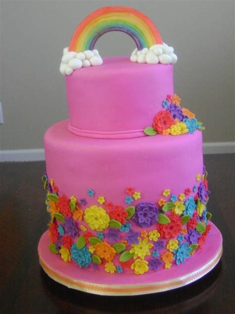 Rainbow Flower Cake Laura Wendte Flickr