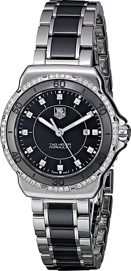 Tag Heuer Womens Analogue Quartz Watch With Stainless Steel Plated