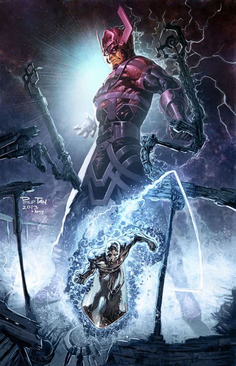galactus and silver surfer by philip tan marvel comics art galactus marvel comic art